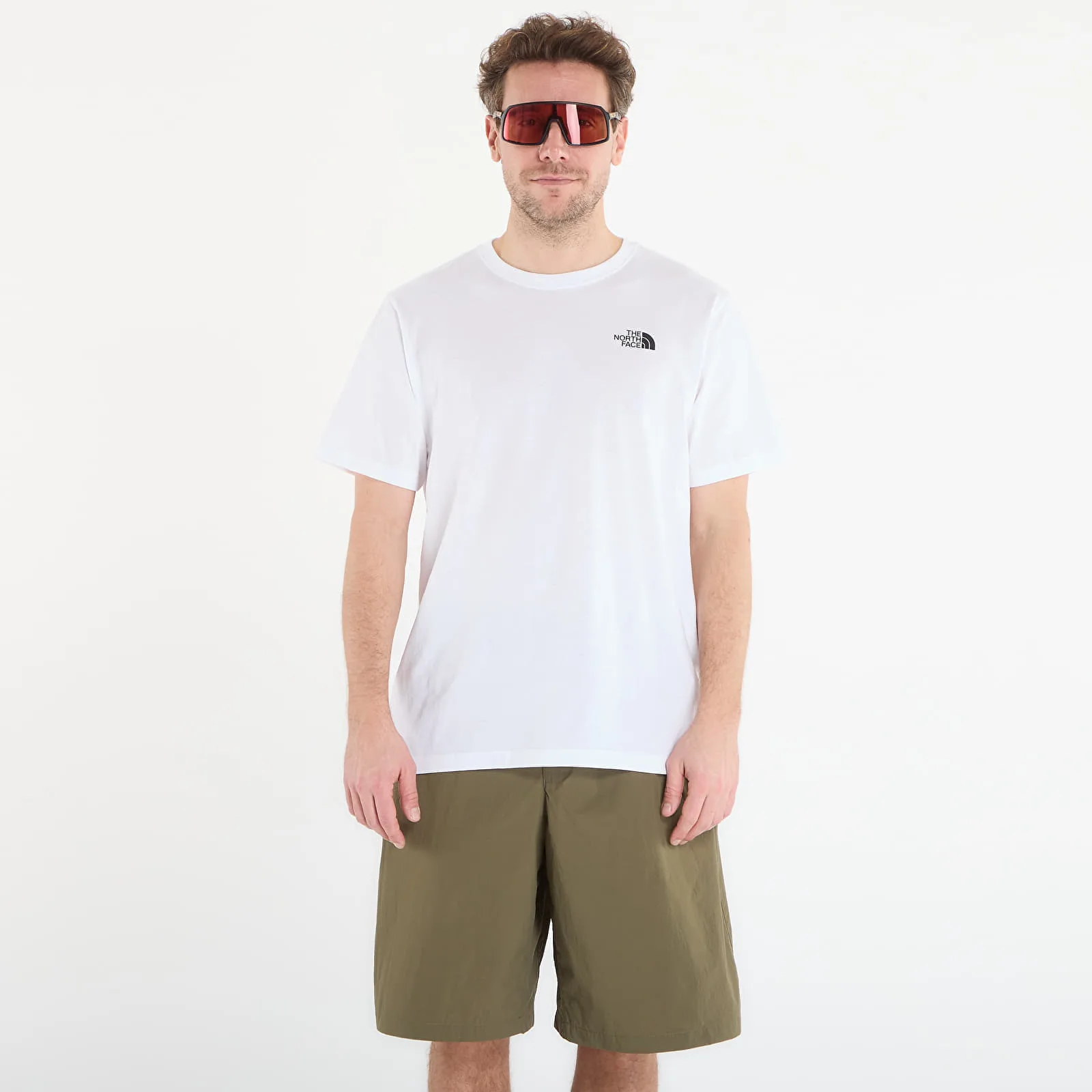 Тениска The North Face Vertical Regular Short Sleeve Tee-Graphic TNF White M – Мъжки тениски