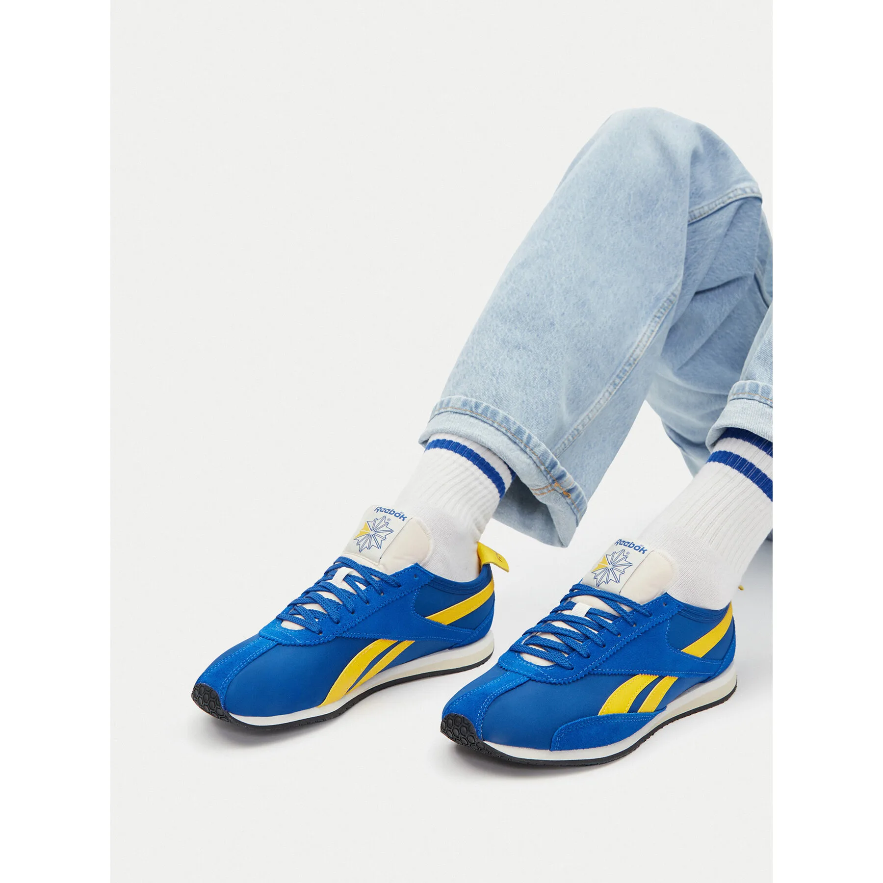 Мъжки маратонки Reebok R400 100239543 сини – Мъжки ниски маратонки