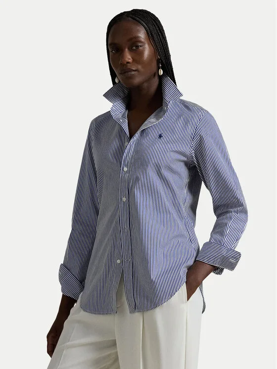 Дамска риза Polo Ralph Lauren 211891379001 тъмносиня – Дамски ежедневни ризи