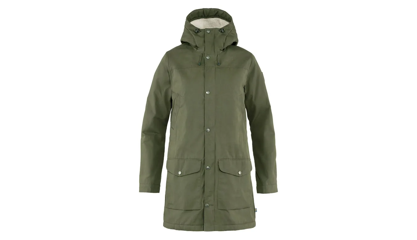 Fjällräven Greenland Winter Parka W Green Mulheres - Verde - F89738-625-XS - Size: XS – Дамски якета и палта