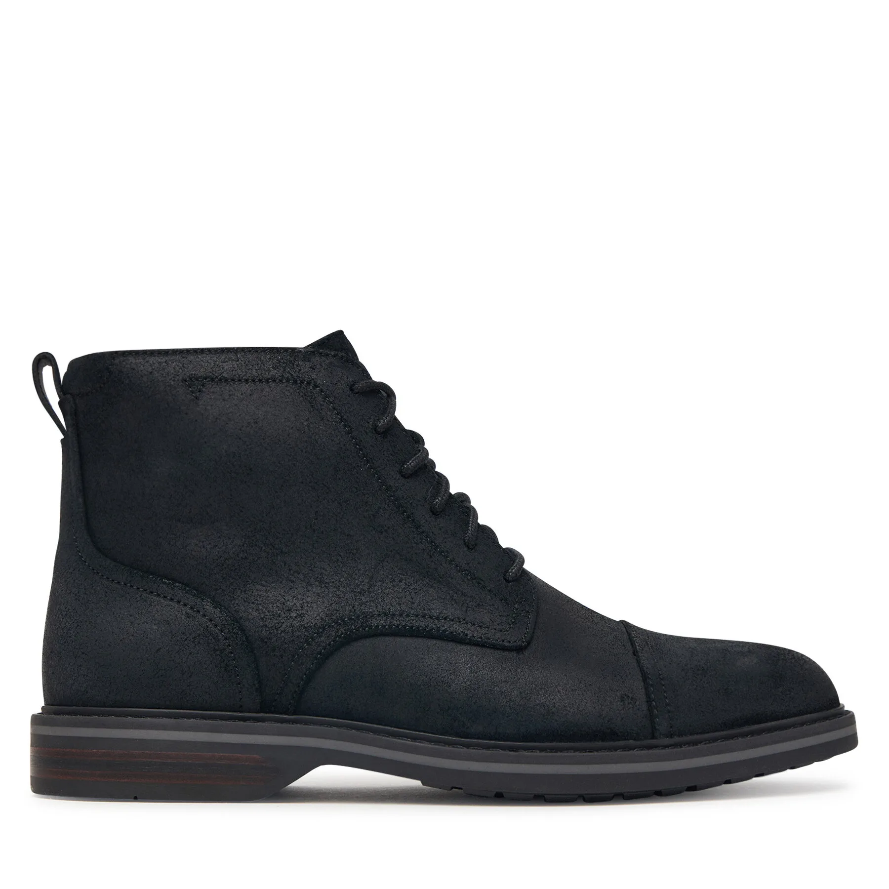 Зимни обувки Clarks Aldwin 2 Cap 26320118 Черен – Мъжки боти и ботуши