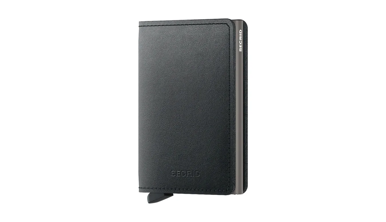 Secrid Slimwallet Mirum Plant Based Black Unisex - Carteira Secrid - Preto - SMi-Black – Портмонета