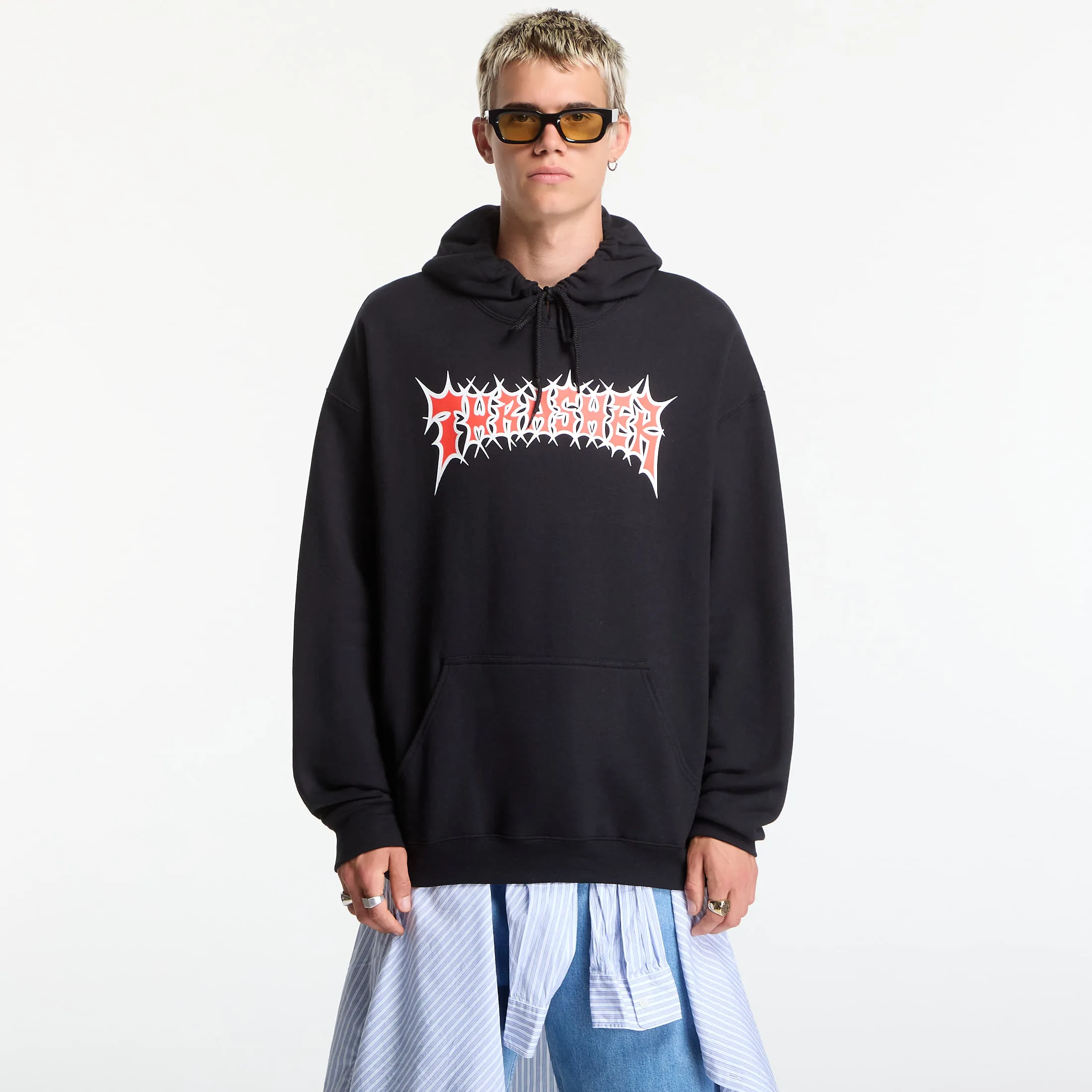 Суитшърт Thrasher Spikey Hoodie Black L – Мъжки суитшърти и худита