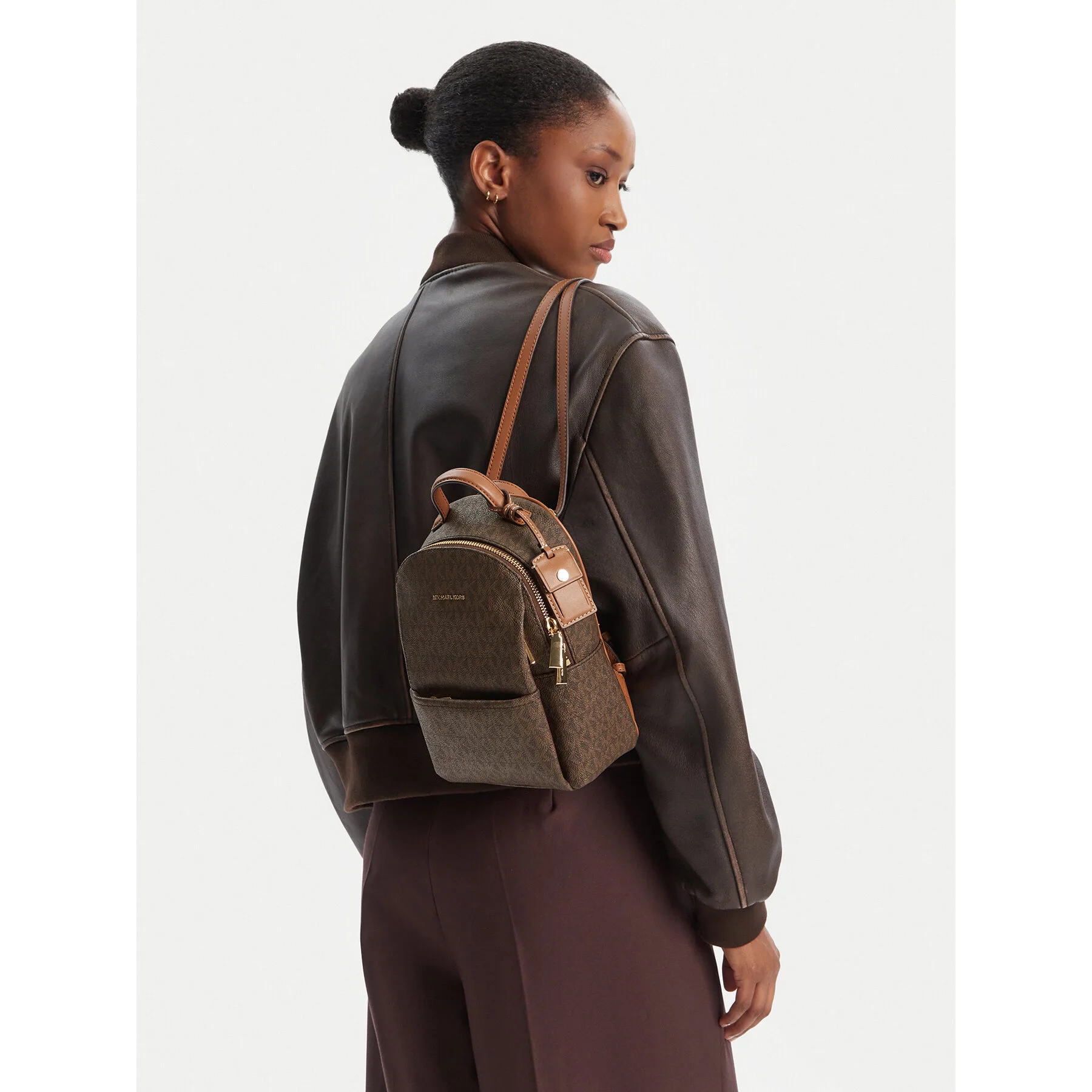 Раница MICHAEL Michael Kors Sable кафява – Градски раници