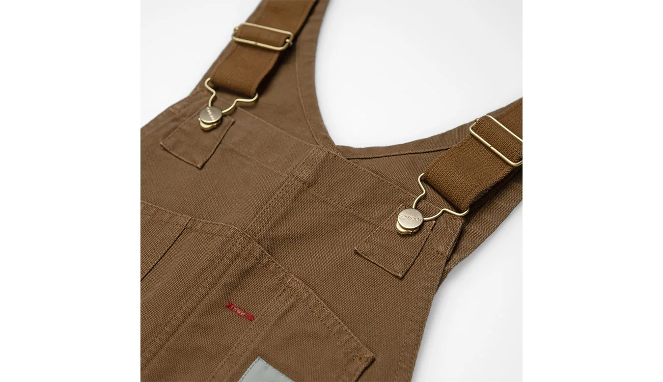 Мъжки панталон Carhartt WIP Bib Overall Hamilton кафяв – Castanho – Мъжки текстилни панталони