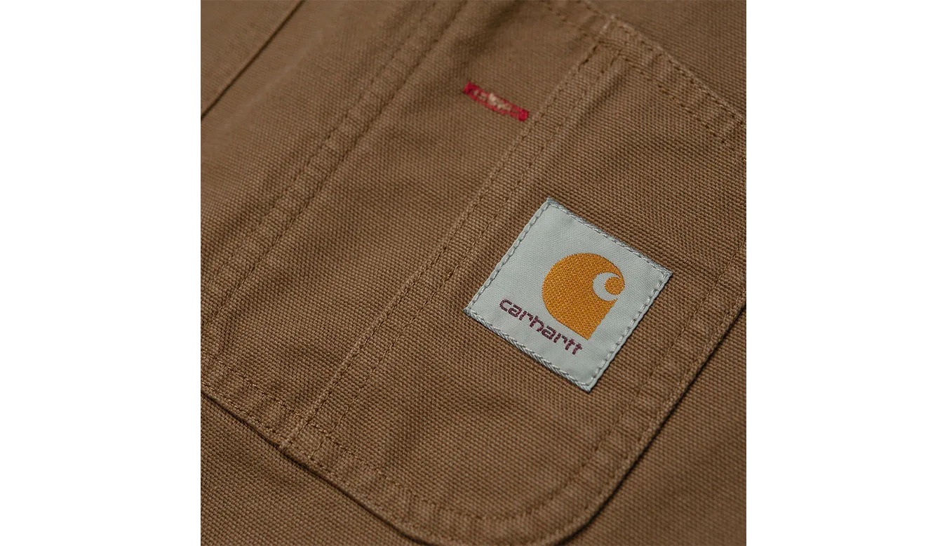 Мъжки панталон Carhartt WIP Bib Overall Hamilton кафяв – Castanho – Мъжки текстилни панталони