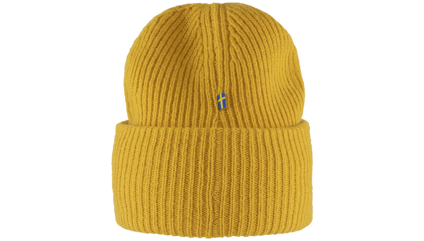 Шапка Fjällräven Logo жълта – Amarelo – Зимни шапки