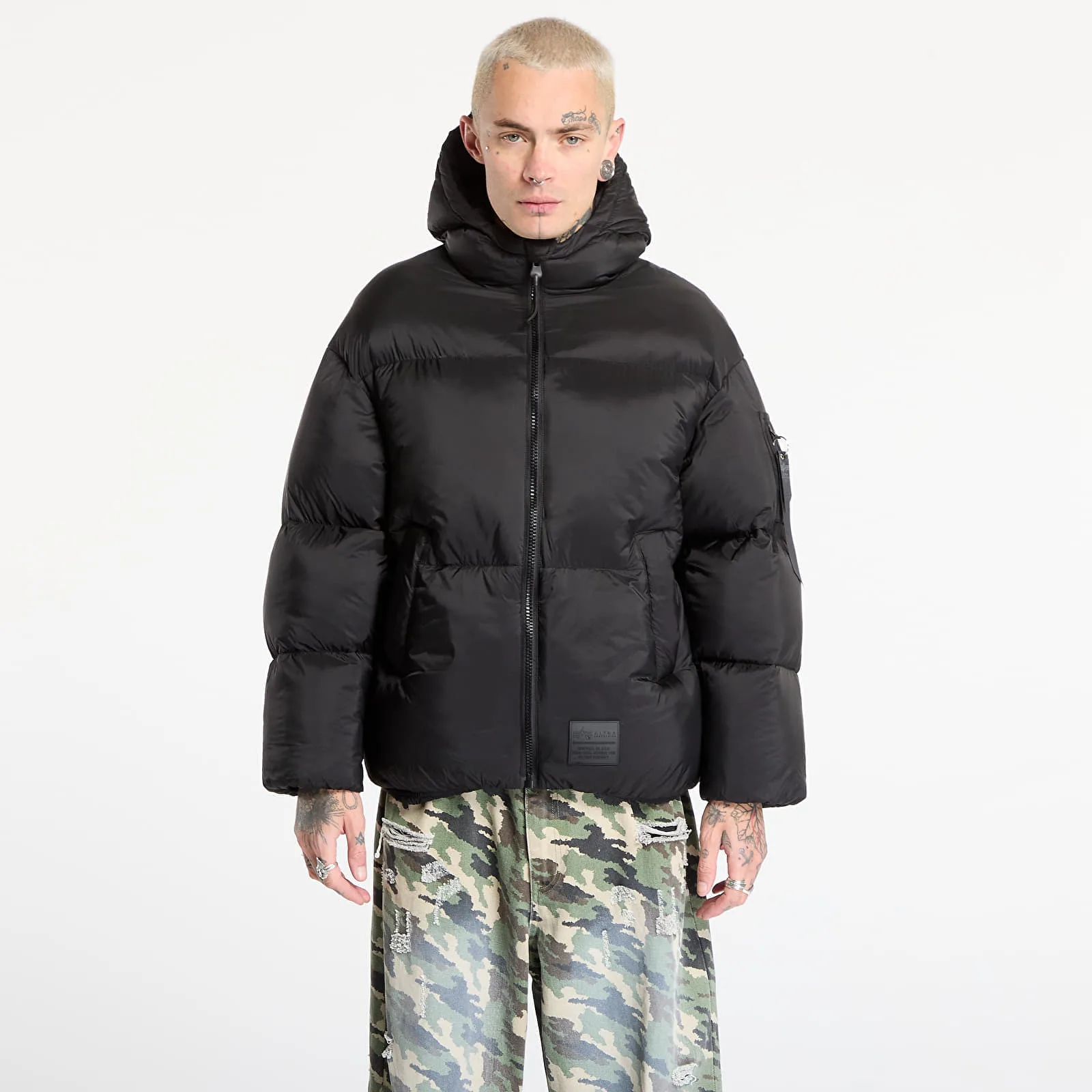 Мъжко зимно яке Alpha Industries Cloud Bomber черно – Black – Мъжки зимни якета