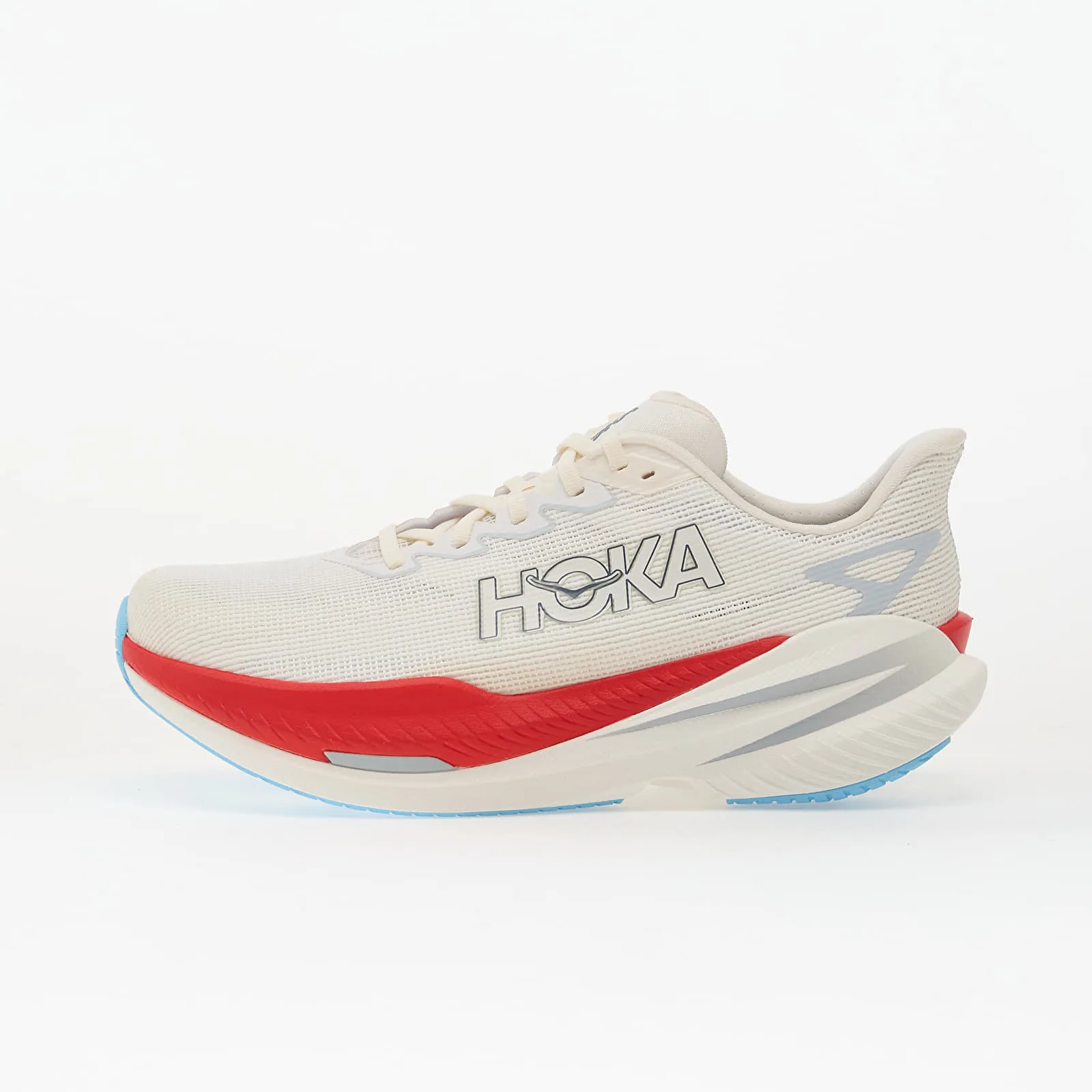 Мъжки маратонки за бягане HOKA® Mach 3 бели/кремави – White|Alabaster