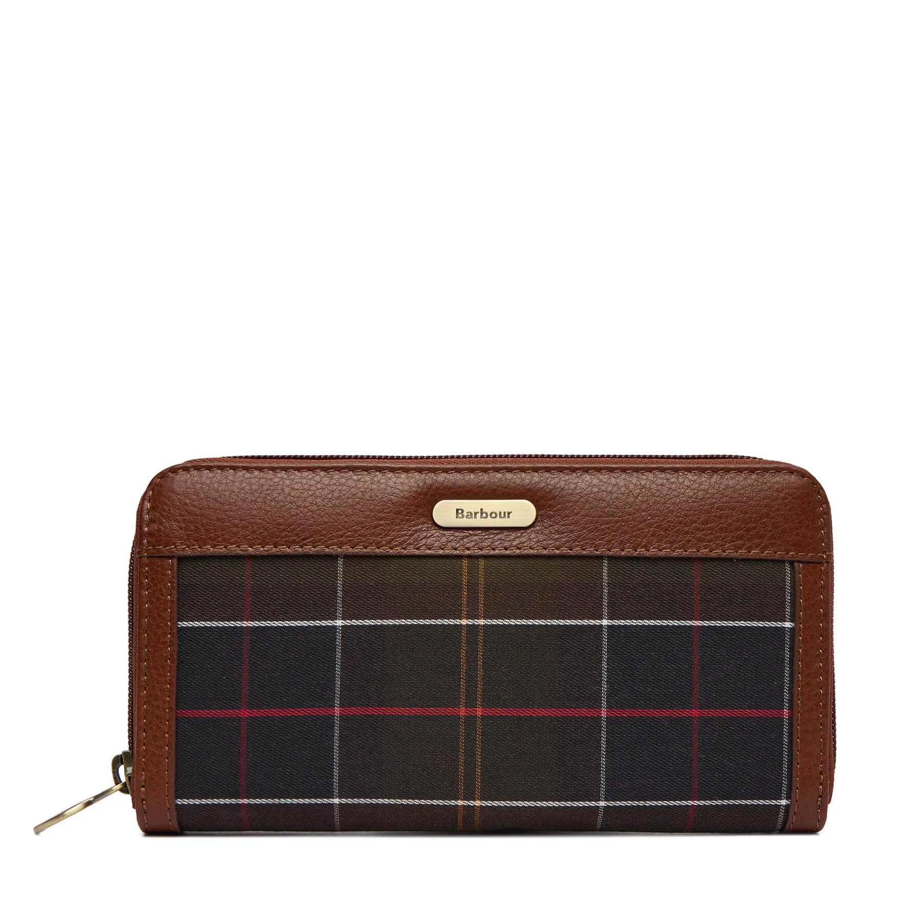 Портфейл Barbour Daphne Tartan Purse LLG0039TN11 Кафяв – Дамски портмонета