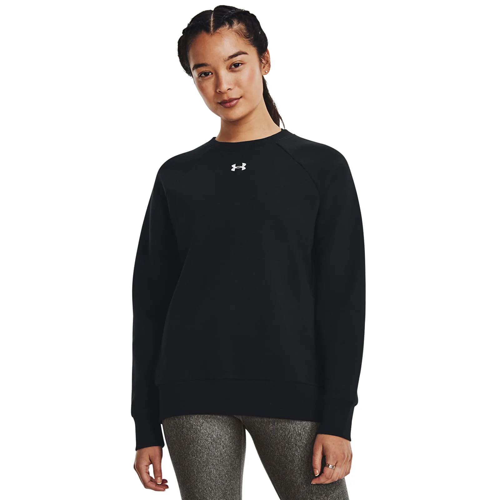 Дамски полар Under Armour Rival черен/бял – Black|White – Дамски полари