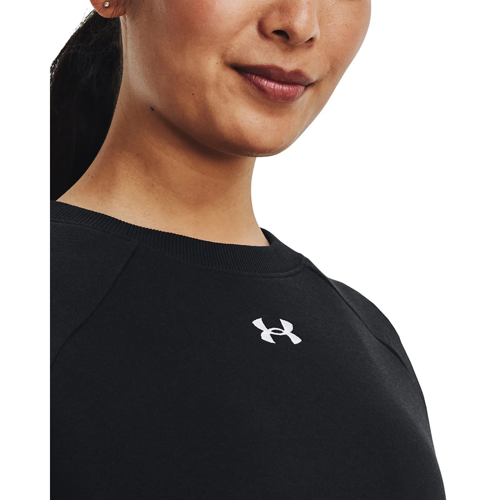 Дамски полар Under Armour Rival черен/бял – Black|White – Дамски полари