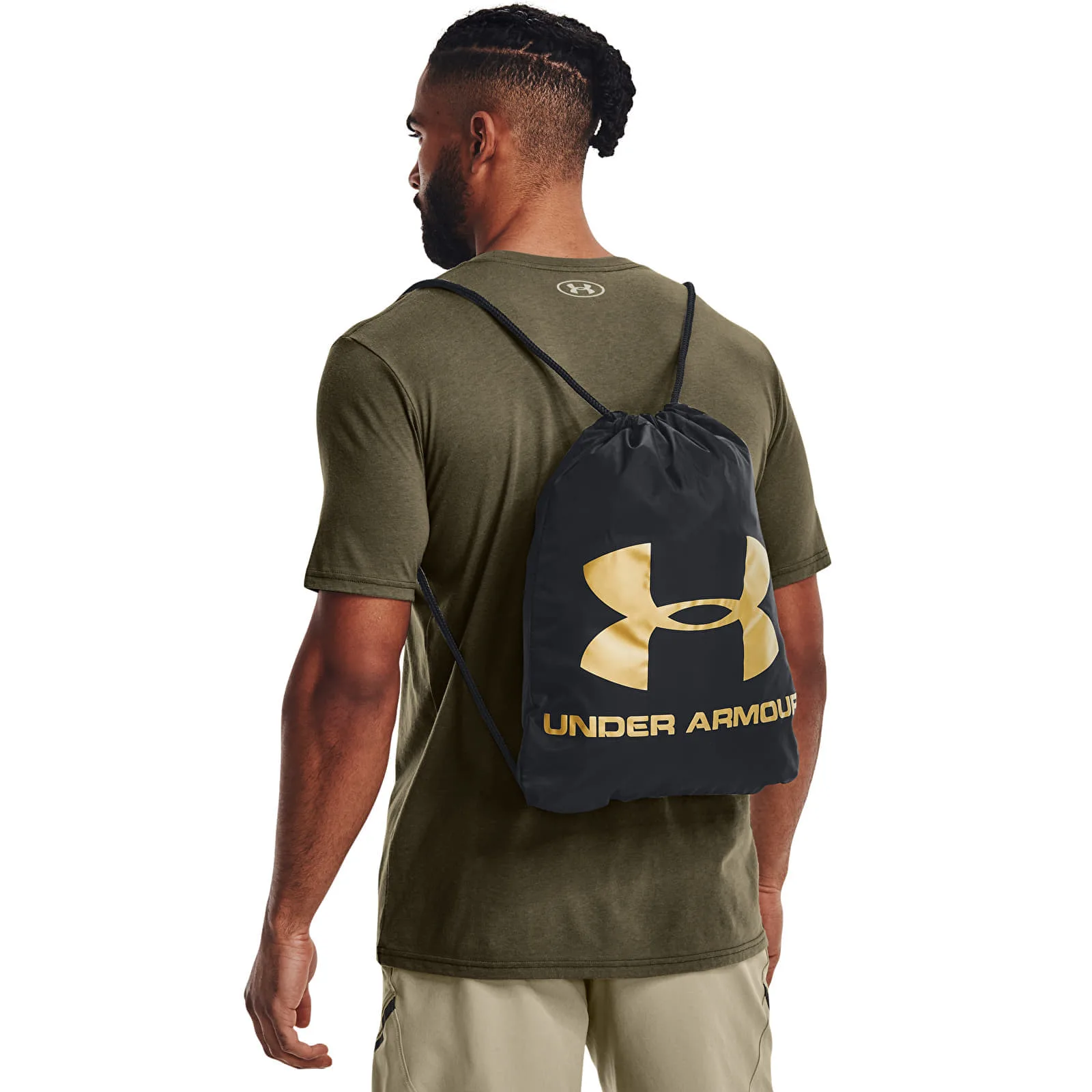 Раница Under Armour Ozsee Sackpack Black/ Metallic Gold Universal – Black|Metallic Gold – Раници
