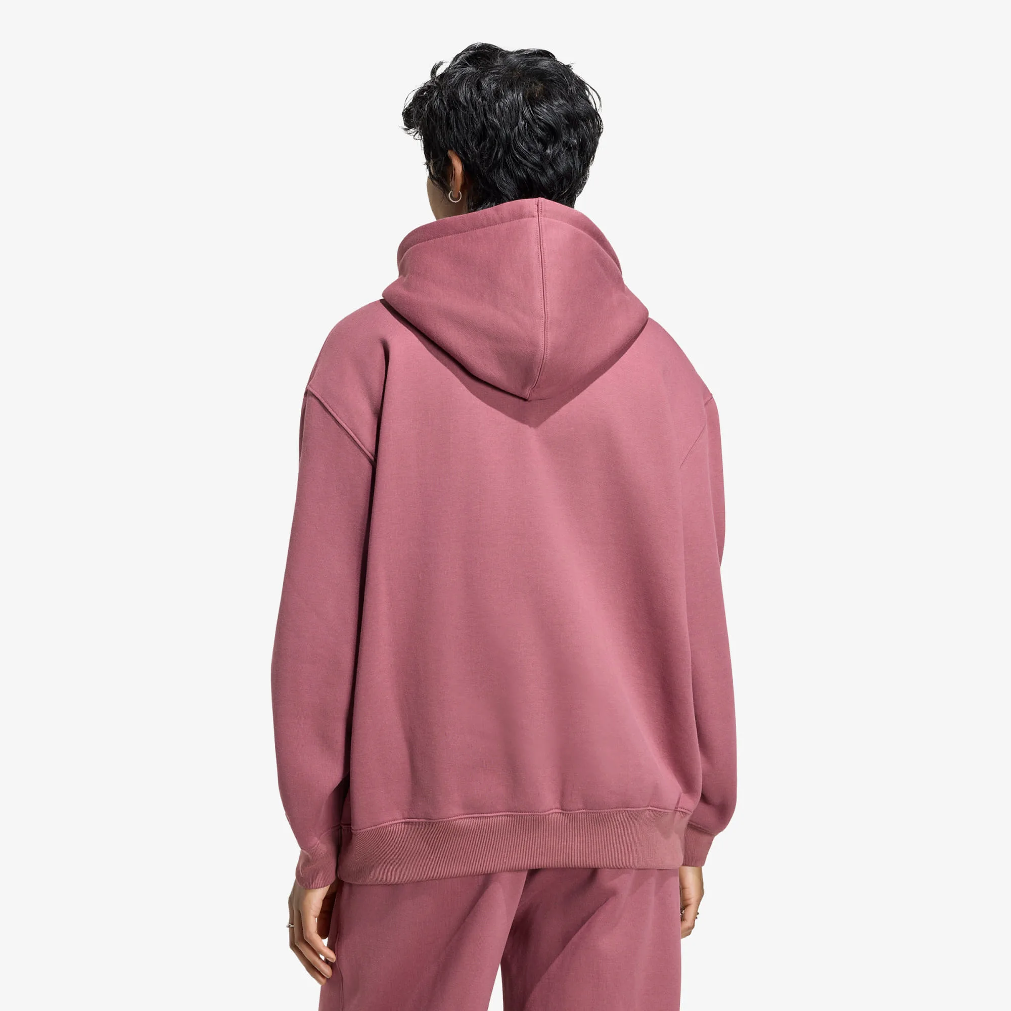 Суитшърт adidas Essentials Oversized Fleece Hoodie Quiet Crimson XS – Дамски худита