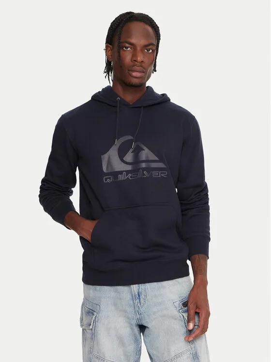 Quiksilver Суитшърт Comp Logo EQYFT05053 Тъмносин Regular Fit – Мъжки суитшърти без цип