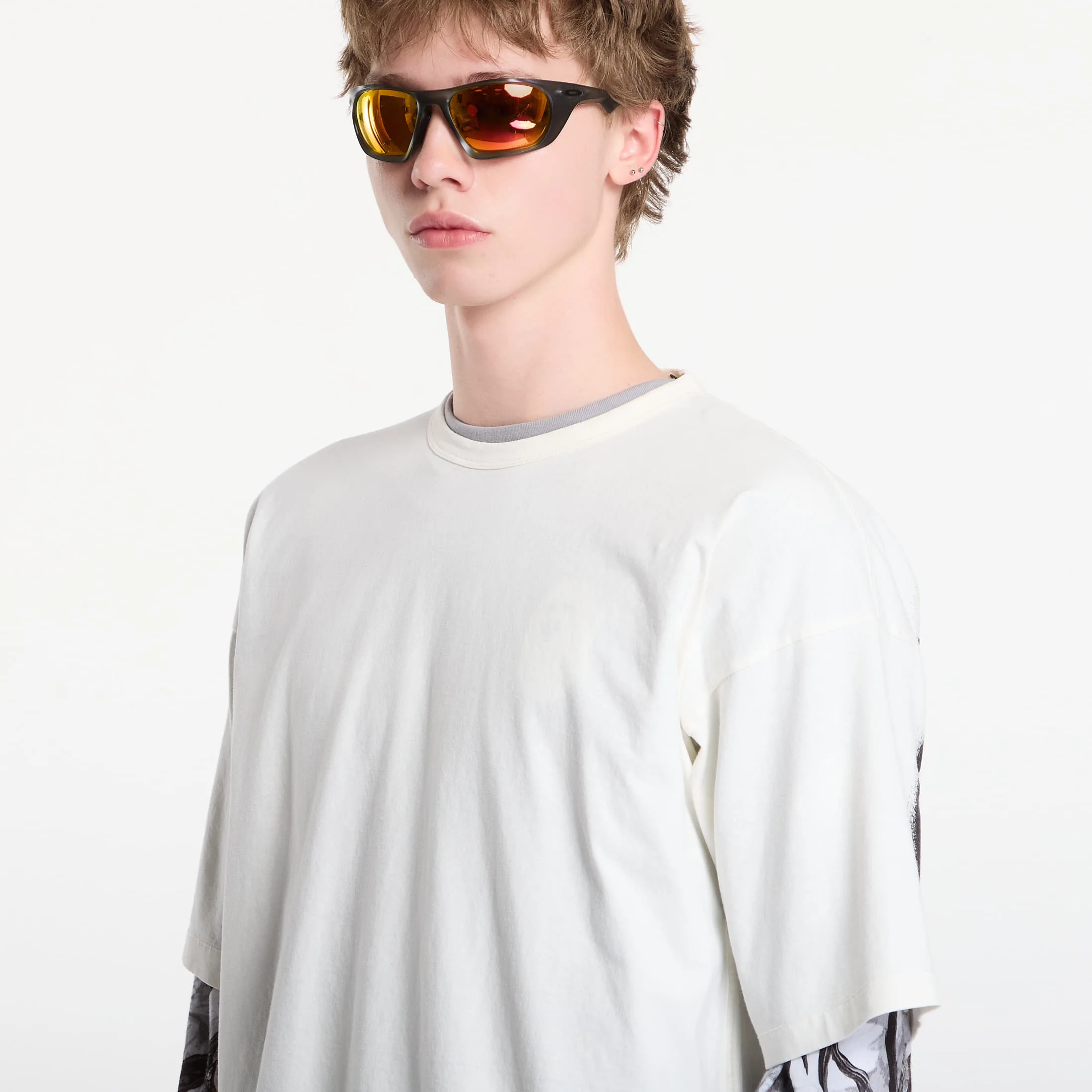 Тениска C.P. Company 1020 Jersey Short Sleeve Stencil T-Shirt Gauze White L – Мъжки тениски