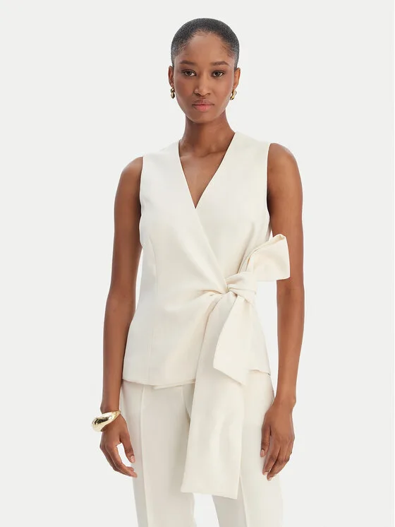 Marella Жилетка за костюм Lirica 2613161043 Екрю Regular Fit – Кремав – Дамски елеци