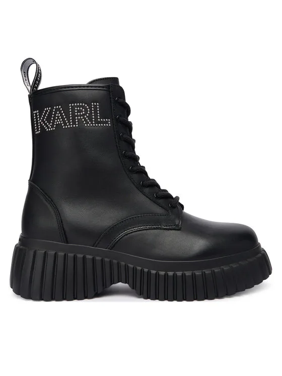 KARL LAGERFELD Зимни обувки KL44475 Черен – Дамски равни боти