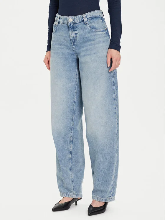 Guess Дънки W5BA2L D0742 Син Baggy Fit – Дамски boyfriend дънки