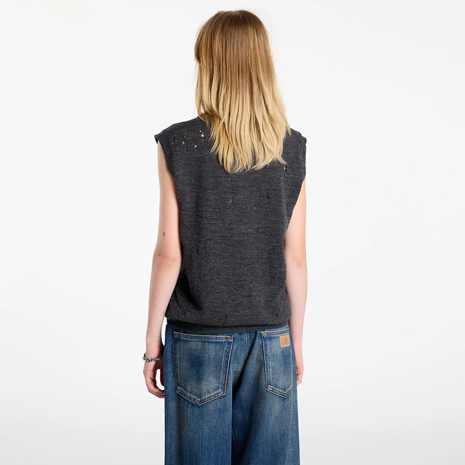 Дамски елек MM6 Maison Margiela тъмносив – Dark Grey Melange – Дамски елеци