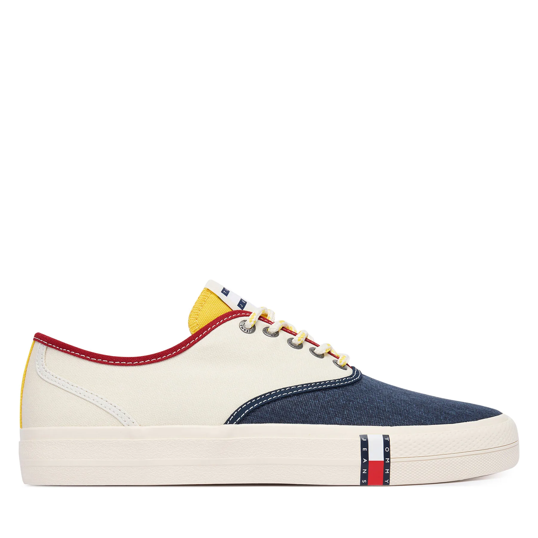 Гуменки Tommy Jeans Archive Vulc Y2K EM0EM01728 Бял – Мъжки ниски кецове