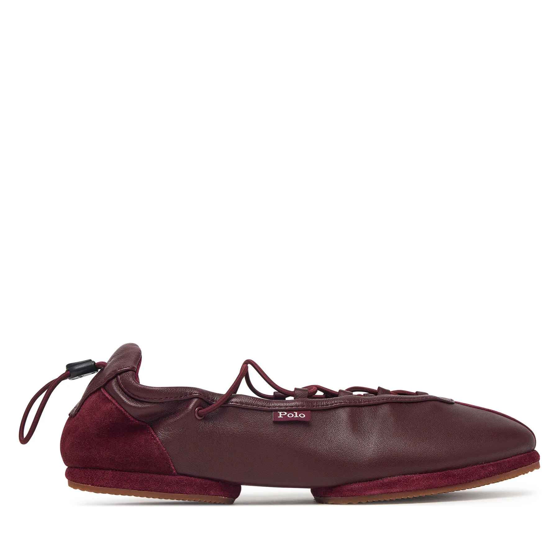 Балеринки Polo Ralph Lauren Ballerina Sneaker 804P08221003 Бордо – Дамски балеринки