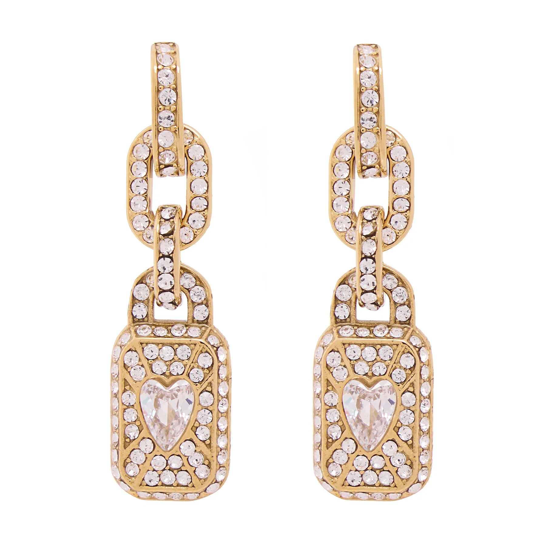 Обици Guess JUBE06 349JW Златист – Обеци