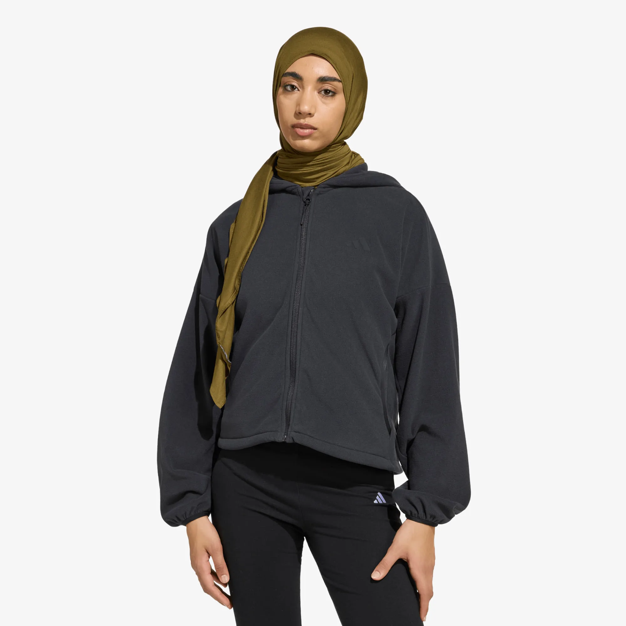Суитшърт adidas W Ct Gl Halo Fz Black M – Дамски суитшърти и худита