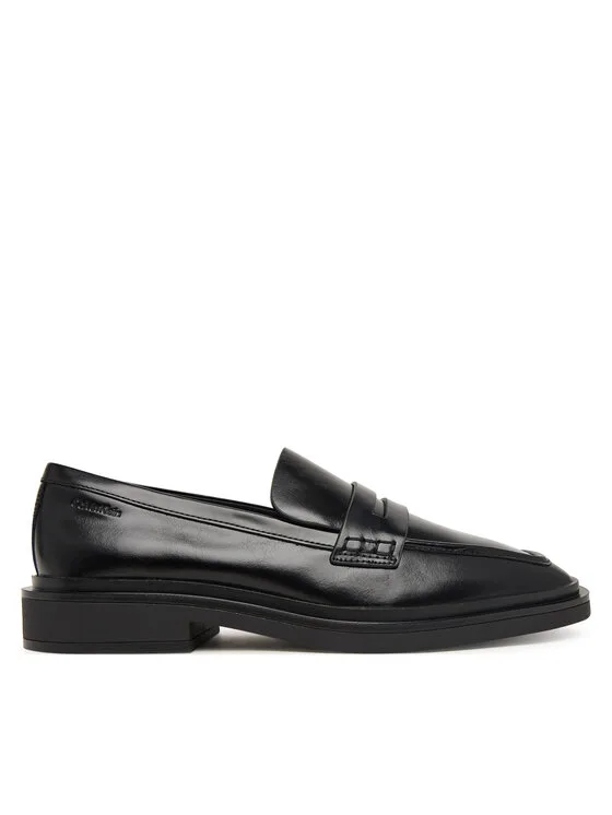Дамски лоуфъри Calvin Klein Square Lth черни – Черен