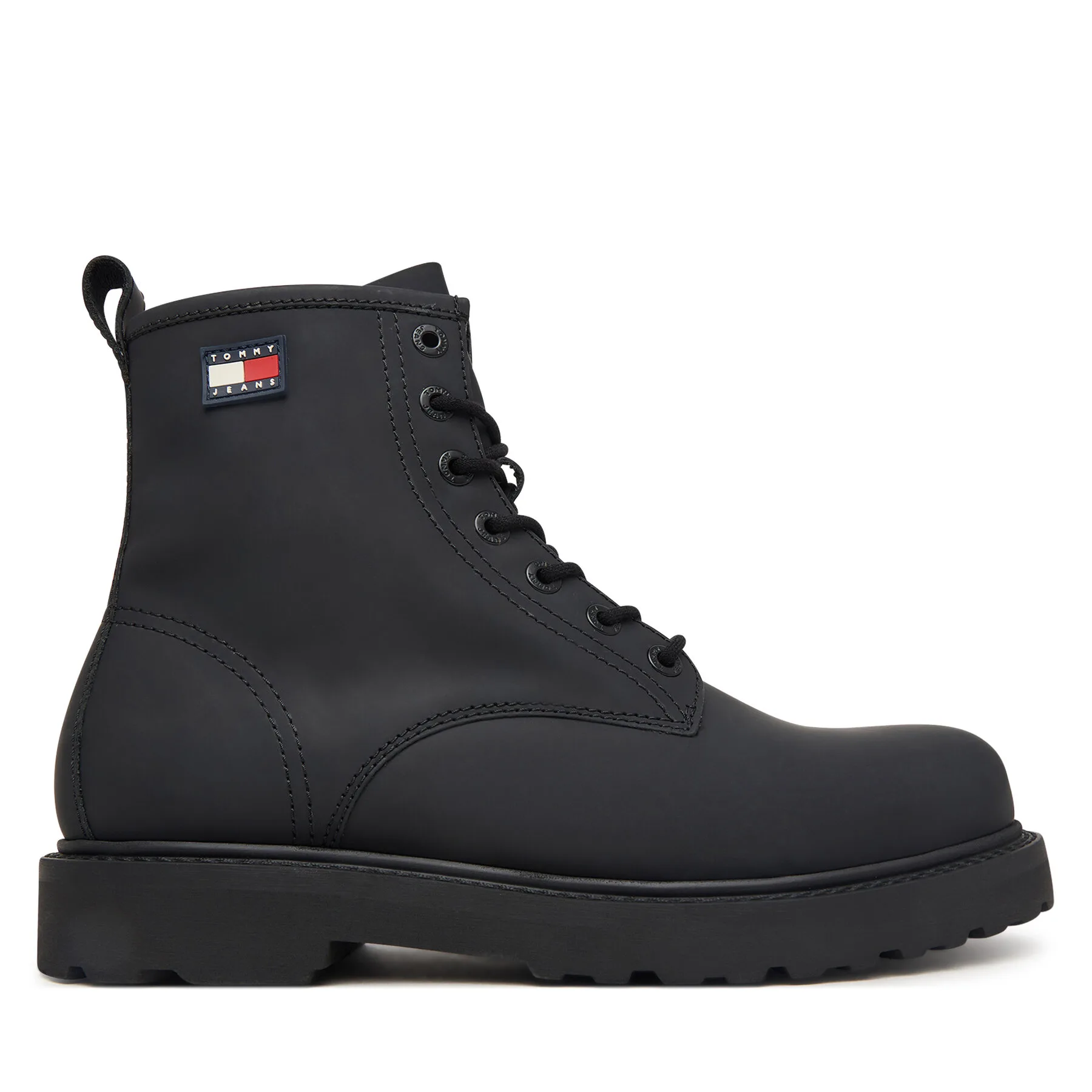 Зимни обувки Tommy Jeans Archive '01 Rubber Lace Boot EM0EM01781 Черен – Мъжки боти и ботуши