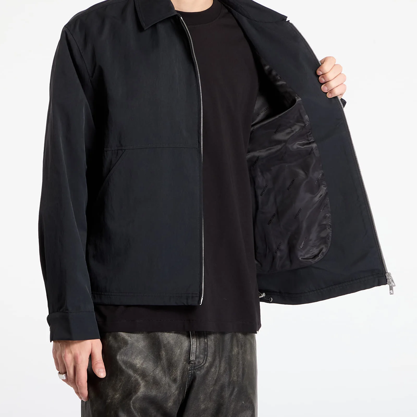 Яке REPRESENT Nylon Shirt Midnight XL – Мъжки якета и палта