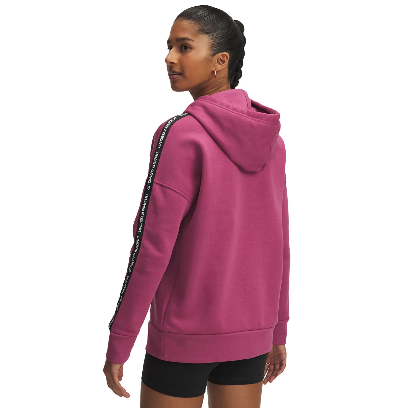 Суитшърт Under Armour Icon Fleece Taped Hoodiey Red M – Дамски худита