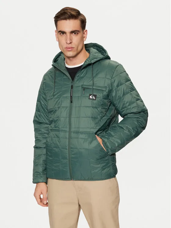 Quiksilver Преходно яке Check Mate EQYJK04095 Зелен Regular Fit – Мъжки преходни якета