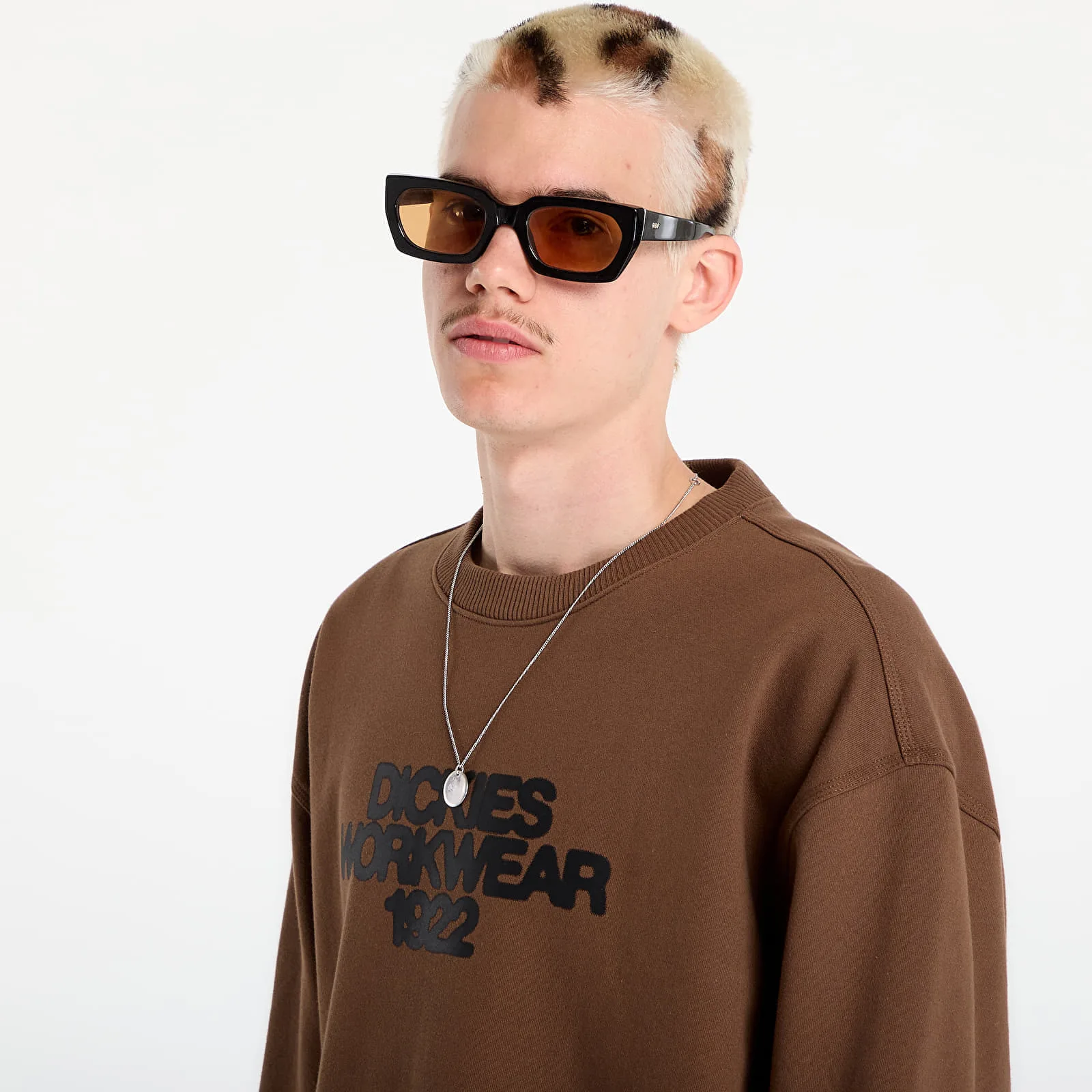 Мъжки суитшърт Dickies Torrey кафяв – Timber Brown – Мъжки суитшърти без цип