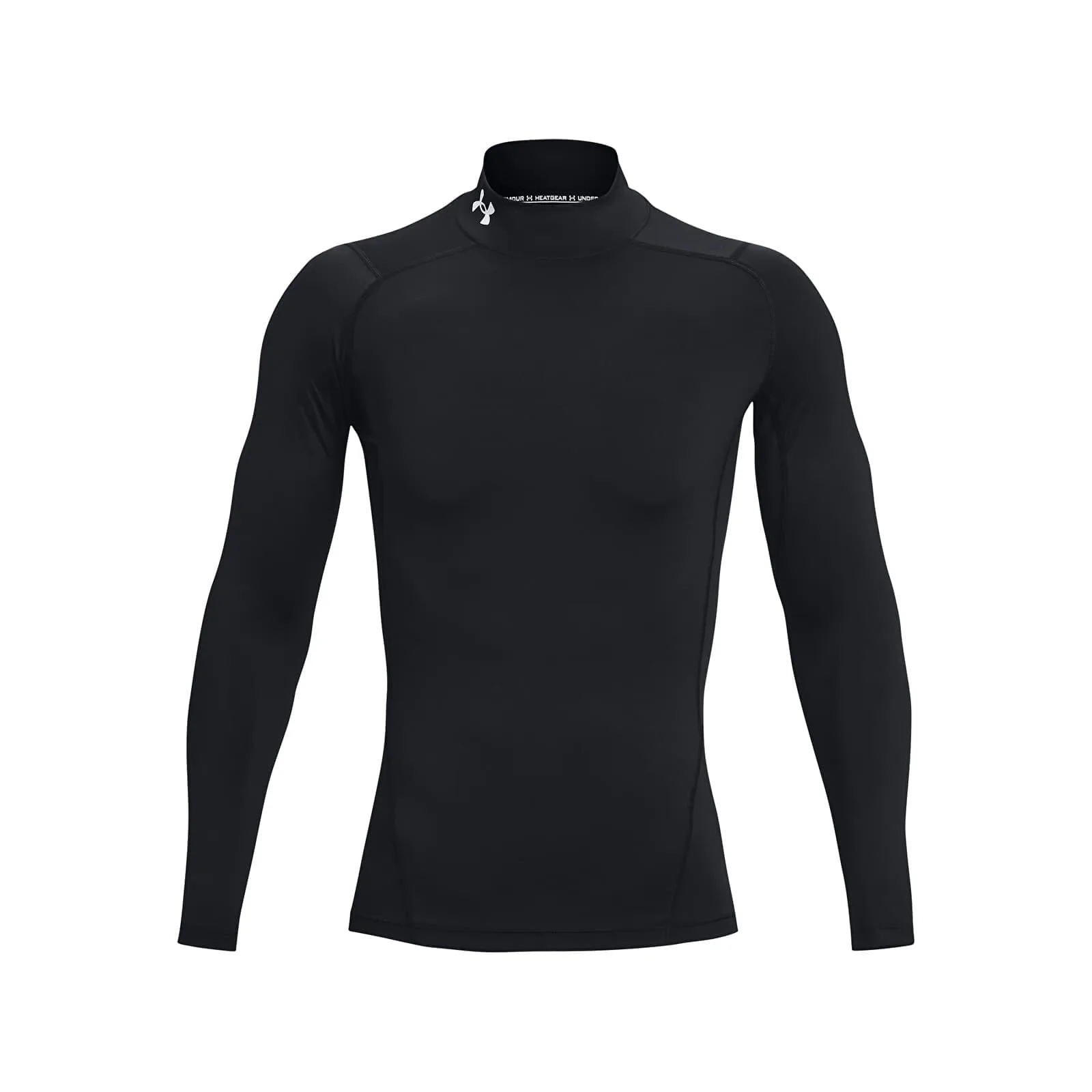 Тениска Under Armour Hg Armour Comp Mock LS Black/ White – Black|White – Мъжки тениски