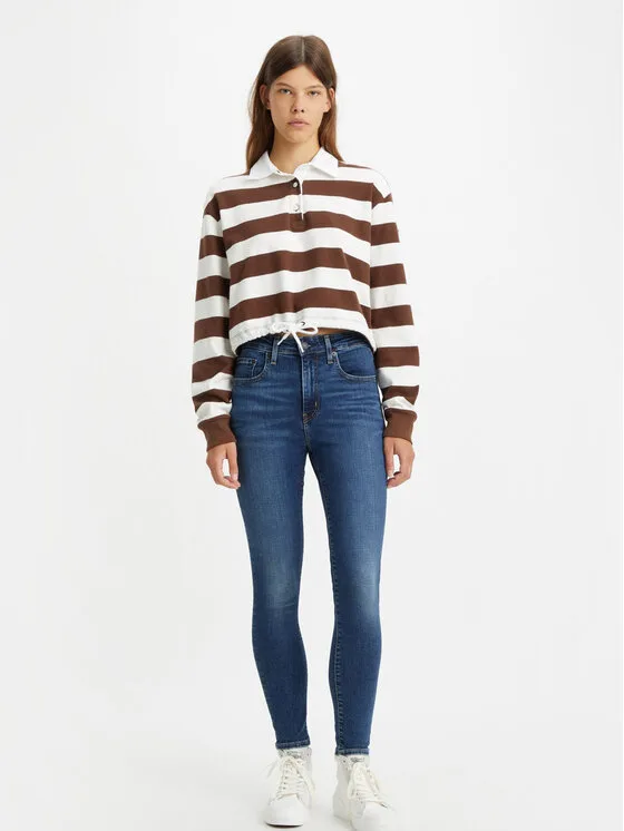 Дамски дънки Levi's® 721 тъмносини – Дамски skinny дънки