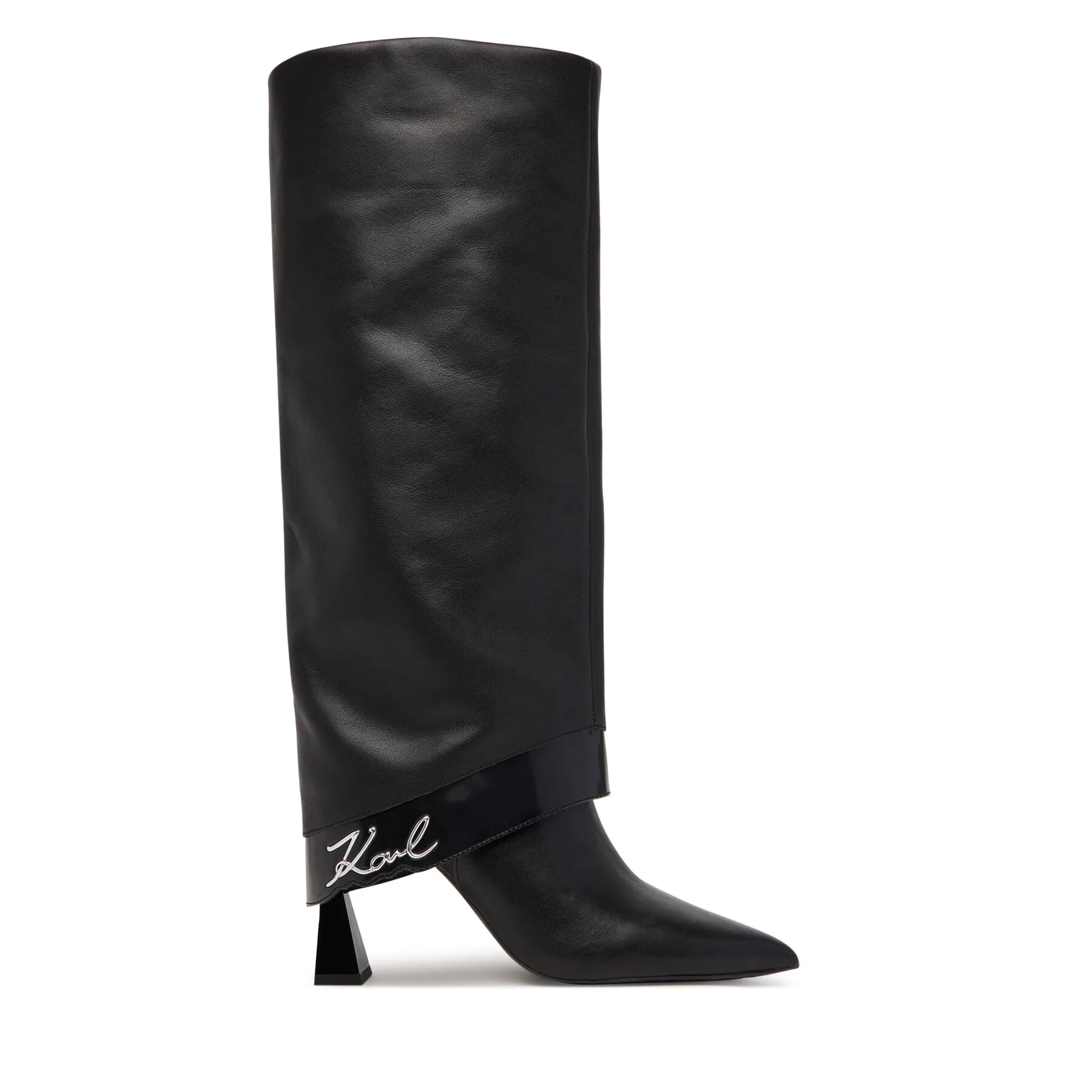 Ботуши KARL LAGERFELD KL32081 Черен – Дамски ботуши на ток
