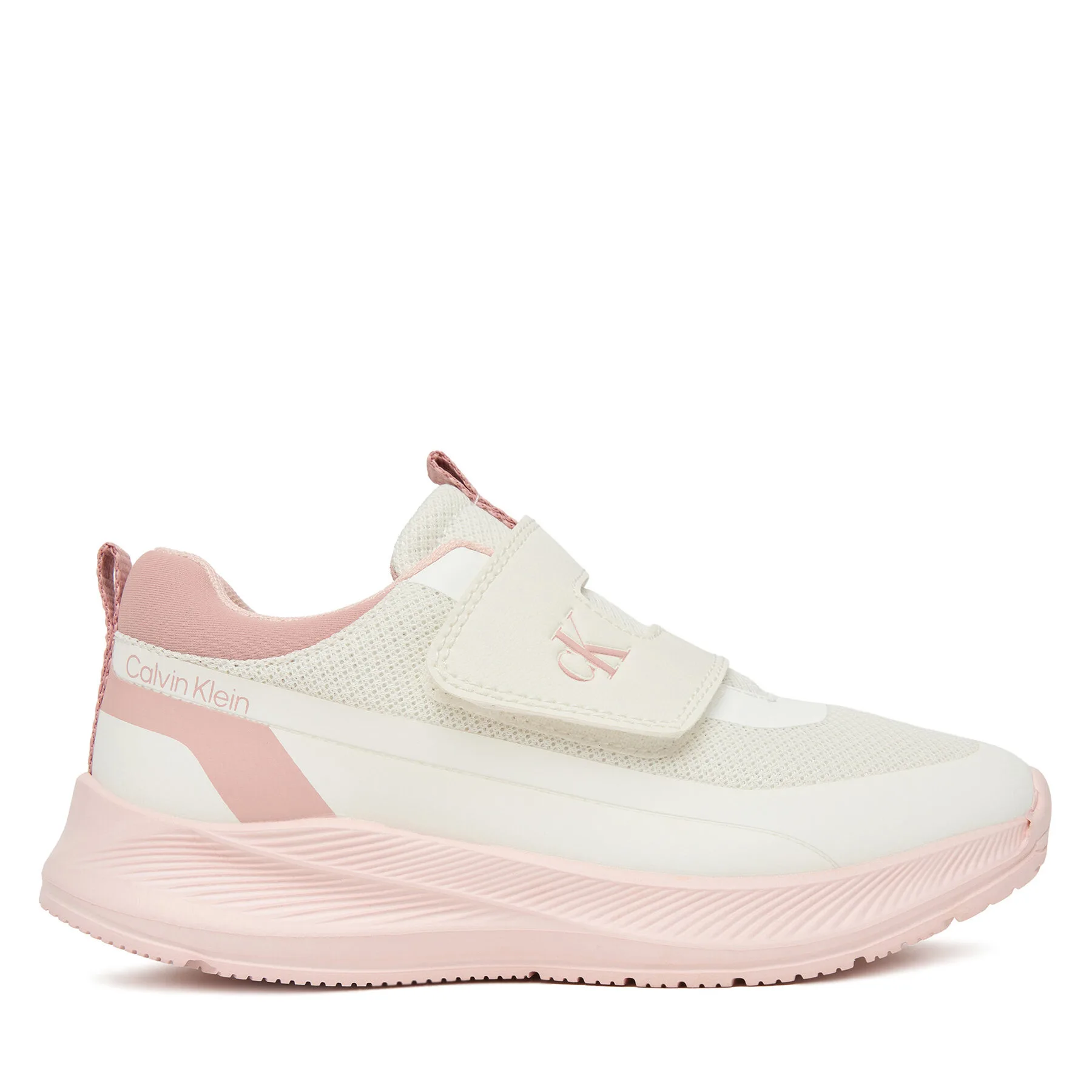 Детски маратонки Calvin Klein Velcro V1A9-83230-1843A708 бели – Бял – Маратонки за момичета