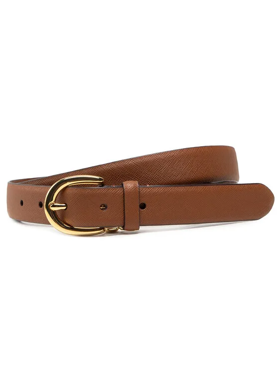 Дамски колан LAUREN RALPH LAUREN Charm Classc кафяв – Дамски колани