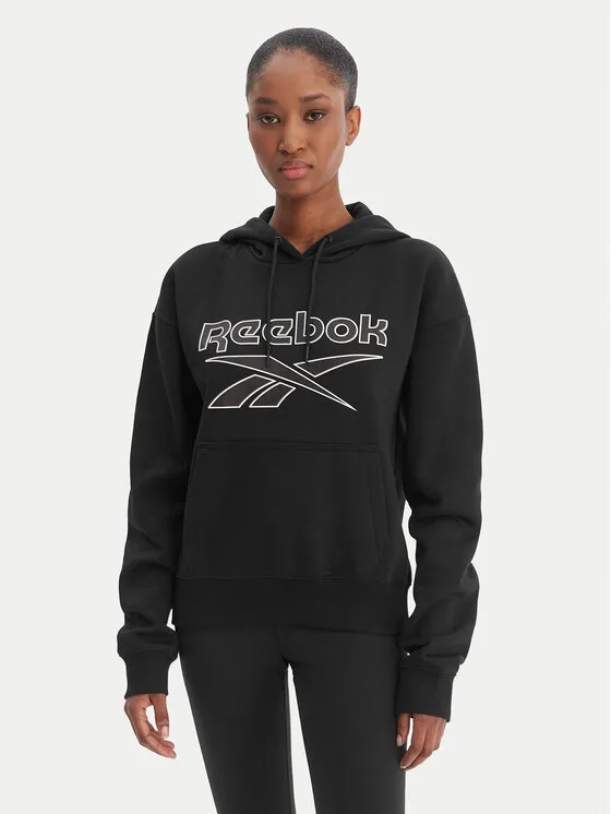 Дамски суитшърт Reebok Cali черен – Дамски суитшърти без цип