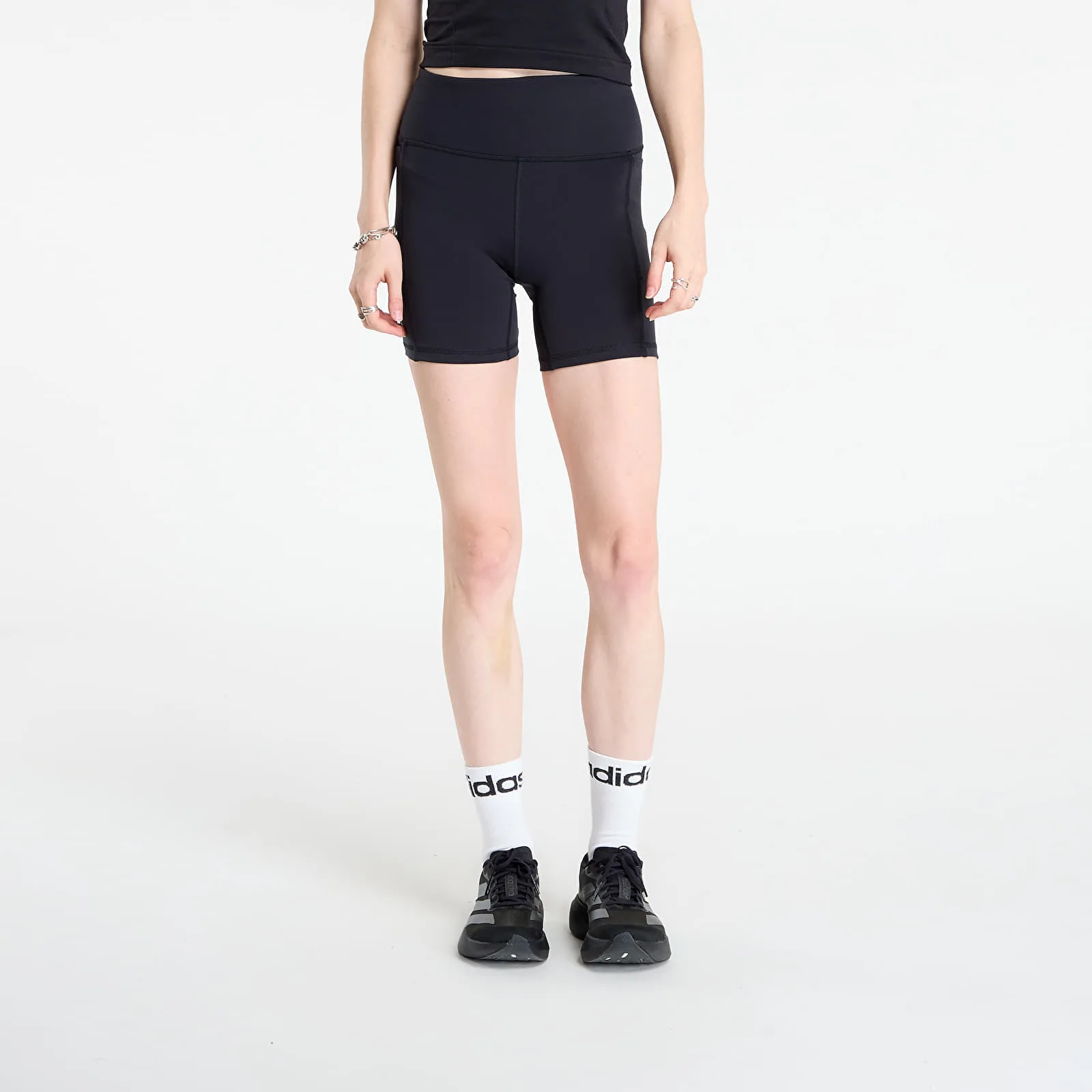 Къси панталони Under Armour Project Rock Middie Short Black XS – Дамски къси панталони