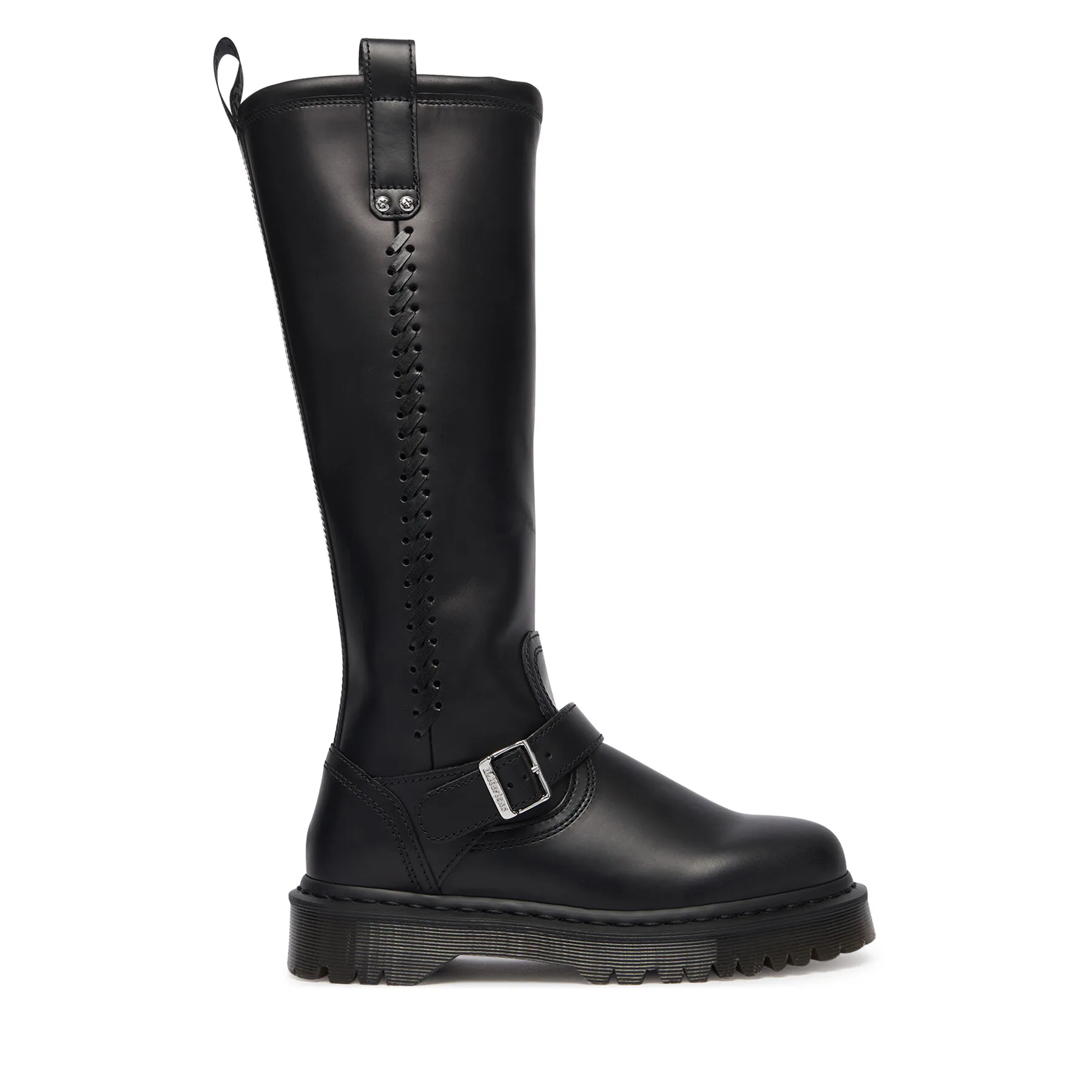 Ботуши Dr. Martens ANISTONE KNEE HIGH ORLEANS DM42669001 Черен – Дамски равни ботуши