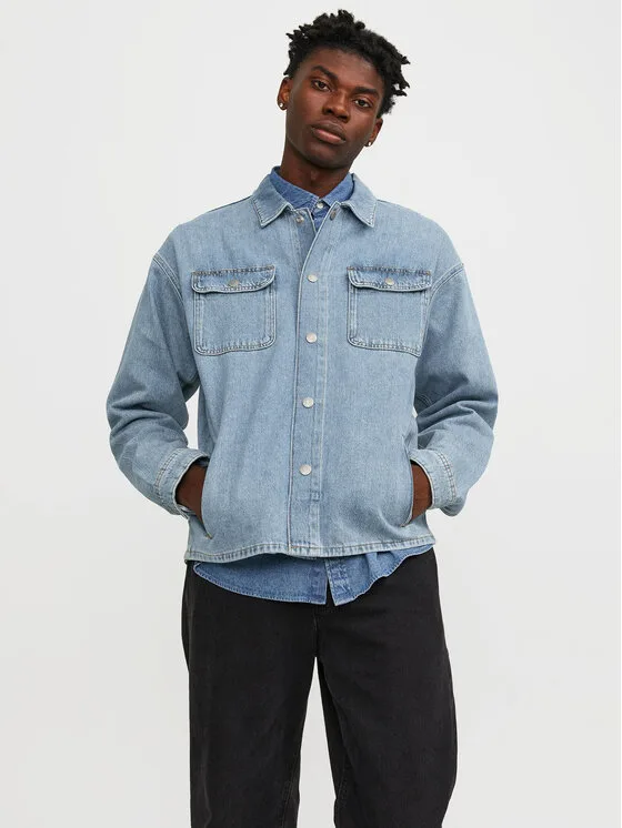 Мъжко дънково яке Jack & Jones Chase синьо – Мъжки дънкови якета