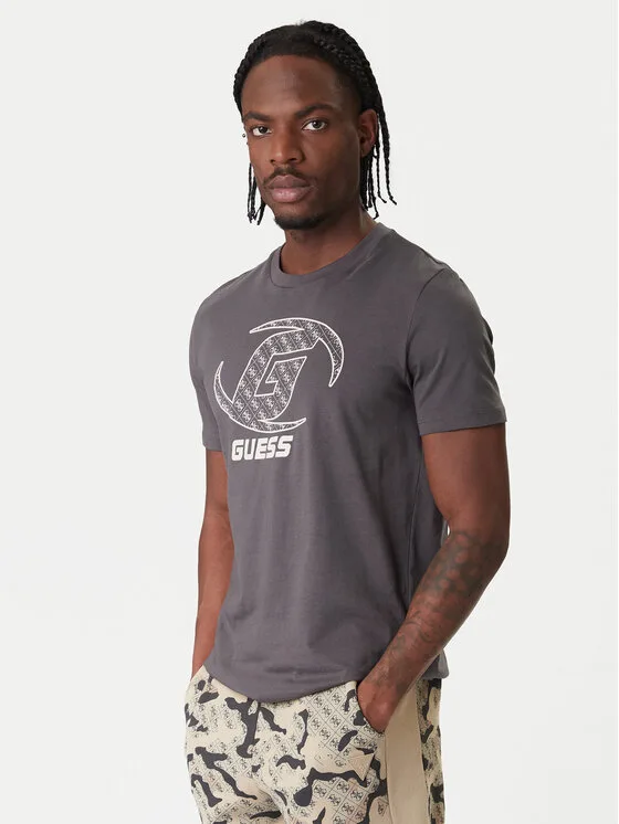 Guess Тишърт Z6RI06 I3Z14 Сив Regular Fit – Мъжки тениски