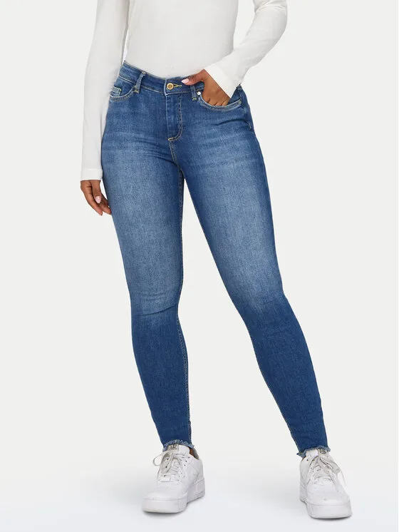 ONLY Дънки Blush 15293282 Син Skinny Fit – Дамски skinny дънки