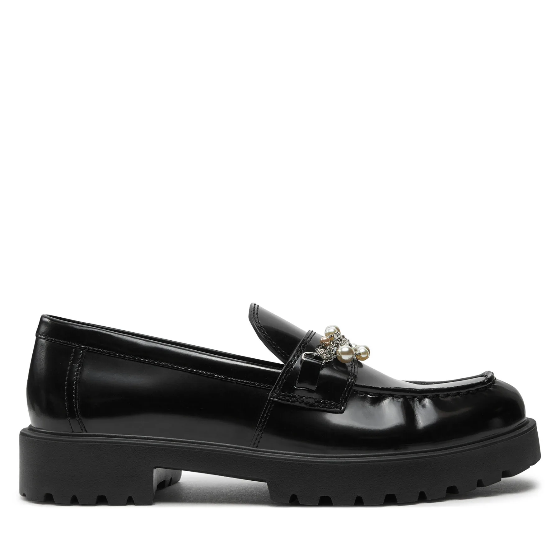 Дамски лоуфъри Tory Burch Embellished Classic Lug черни – Черен