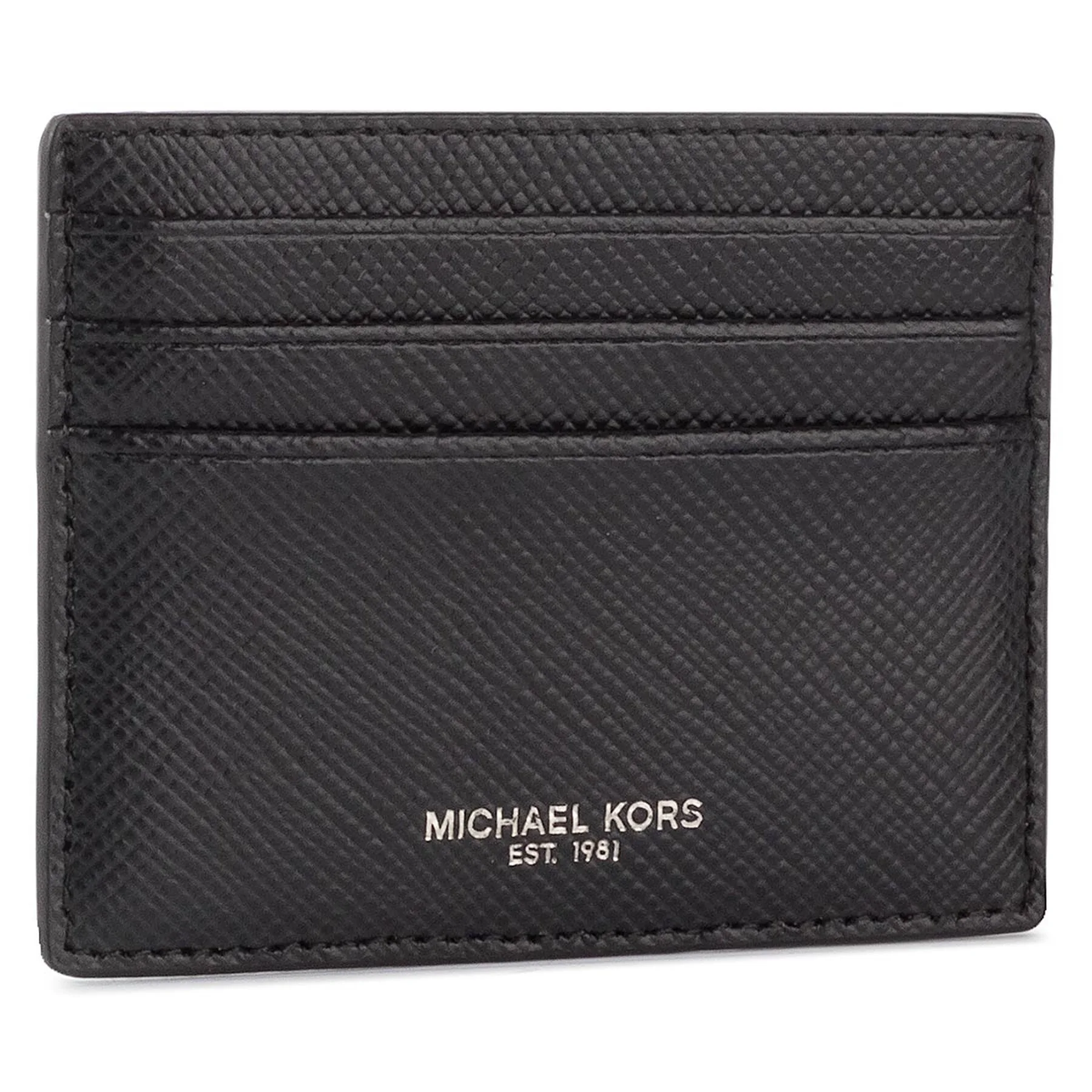 Калъф за карти MICHAEL Michael Kors Tall Card Case черен – Картодържатели