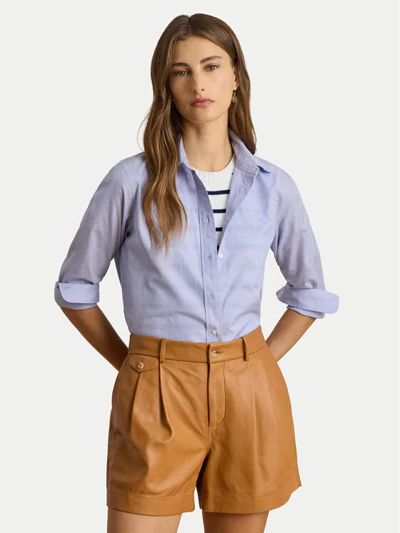 Дамска риза LAUREN RALPH LAUREN 200940254002 светлосиня – Дамски ежедневни ризи
