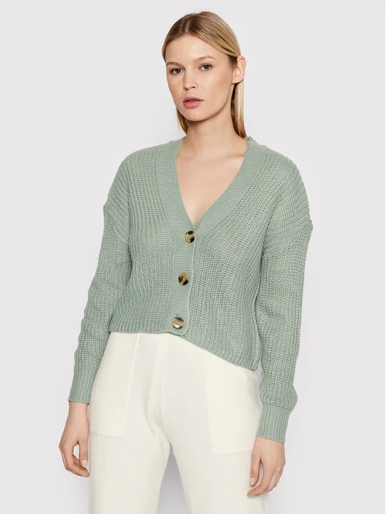ONLY Кардиган Carol 15211521 Зелен Relaxed Fit – Дамски жилетки