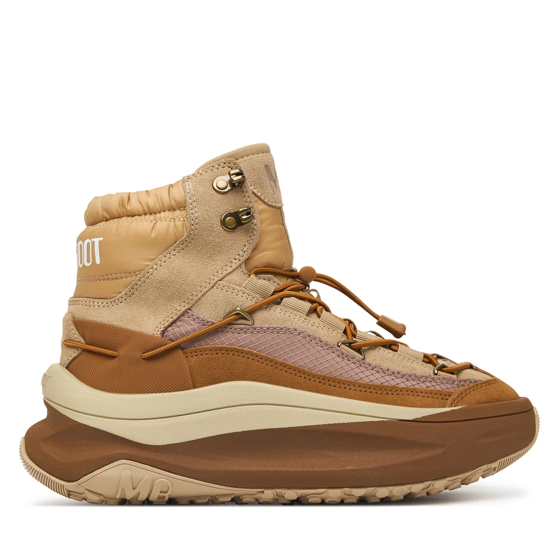 Апрески Moon Boot Moon 247 Xlace Mid 80D2490030 S Кафяв – Детски апрески